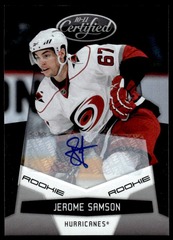 2010-11 Panini Certified Rookie 423/799 Jerome Samson #204 Auto Hurricanes